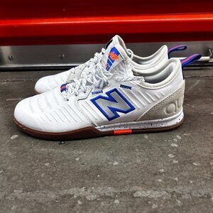 New Balance Audazo Pro Indoor Soccer Shoes White Blue Mens Size 7